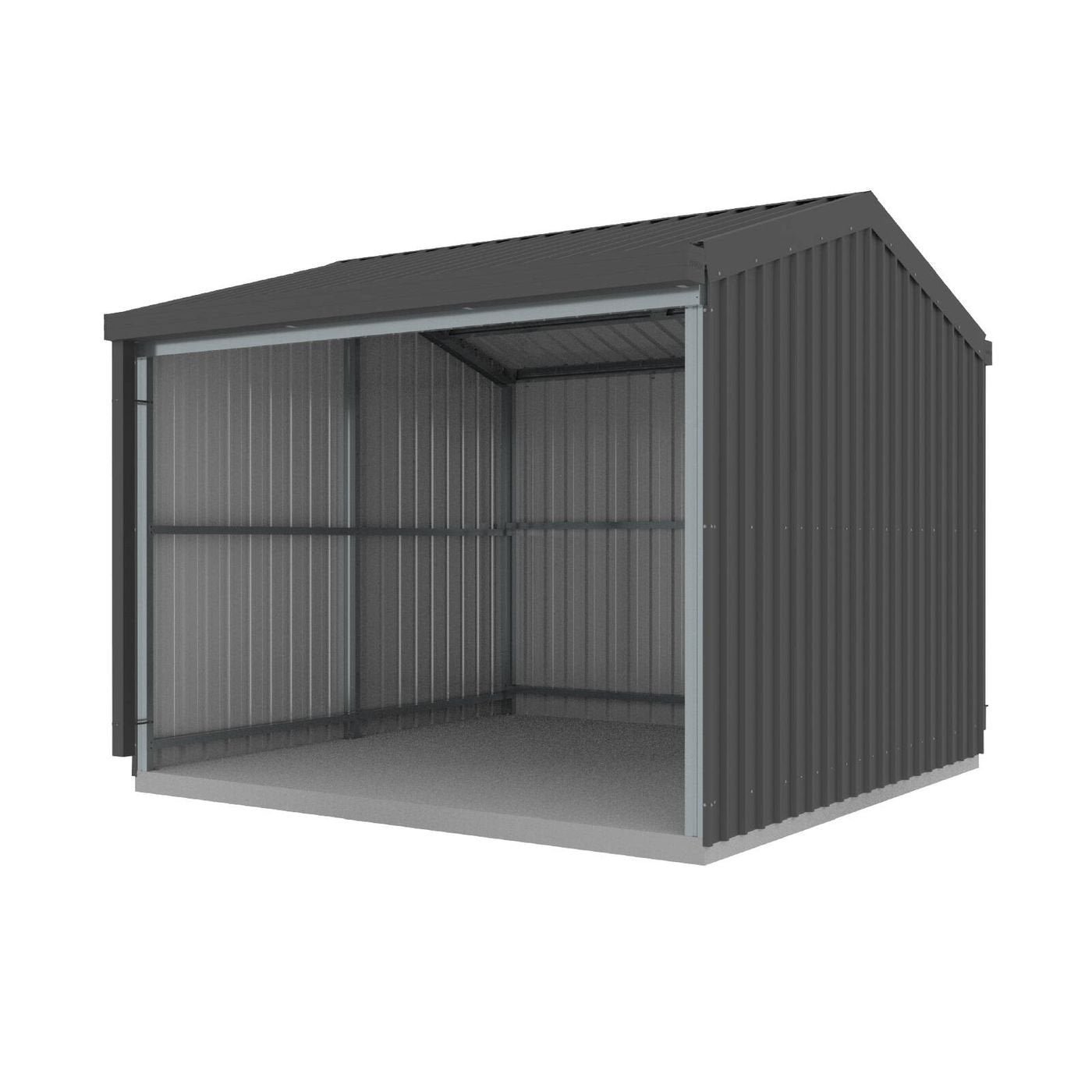 0504024644544dbabd56bef53c9561d9 Absco Structures 3.00m x 3.00m x 2.53m Single Open Bay Rural Shed - Image 1