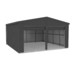 absco structures 5.95mW x 5.95mD x 3.40mH Garage Double Roller Door